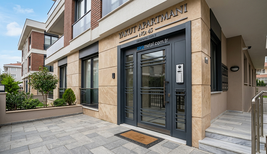 Ferforje Apartman ve Bina Giriş Kapısı