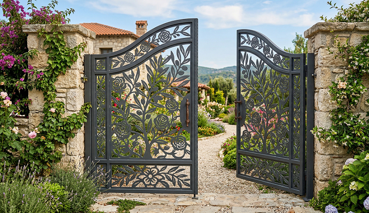 CNC Kesim Bahçe Giriş Kapısı