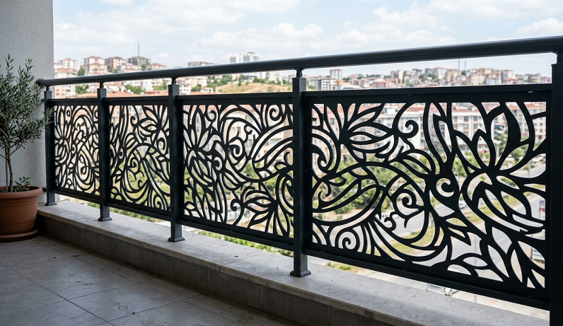 CNC Kesim Balkon Korkuluğu