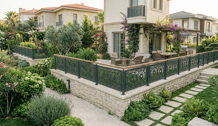 CNC Kesim Duvar Üstü Korkuluk