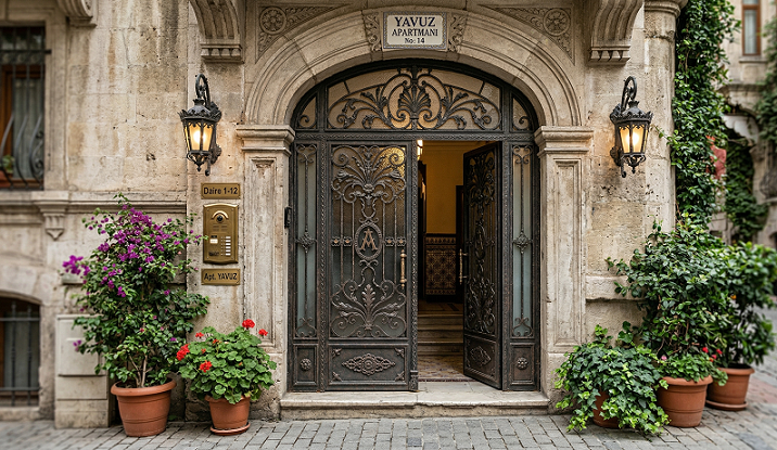 Kağıthane Apartman Giriş Kapısı