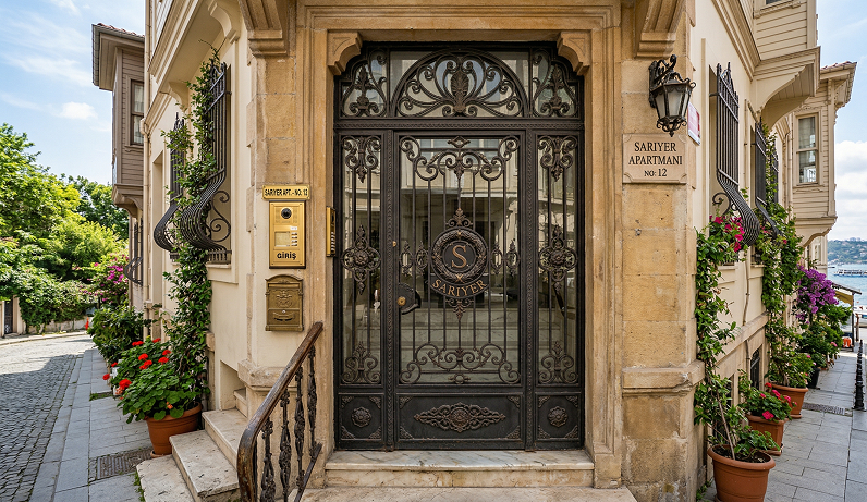 Sarıyer Apartman Giriş Kapısı